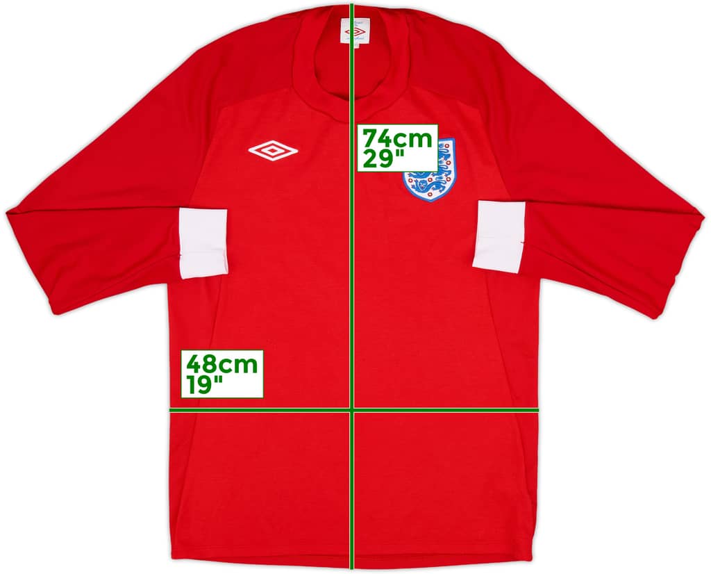 2010-11 England Away L/S Shirt - 8/10 - (M)