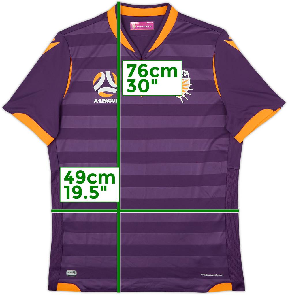 2020-21 Perth Glory Authentic Home Shirt - 9/10 - (M)