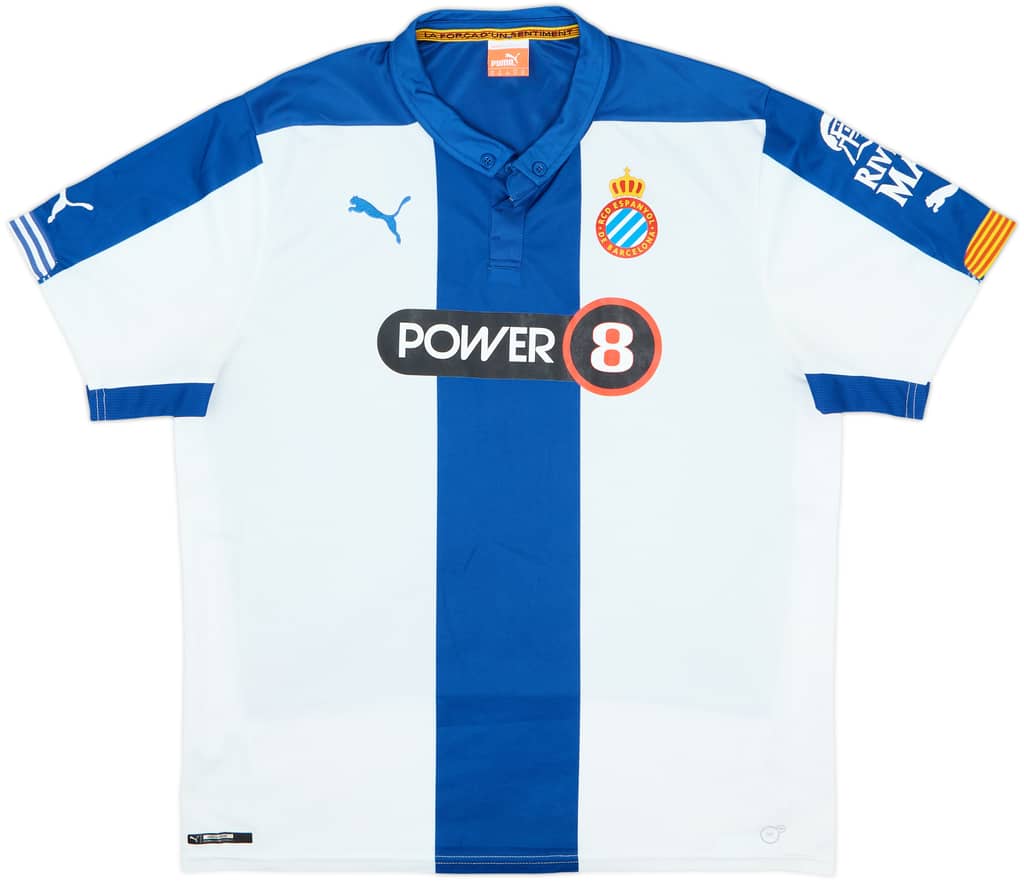 2014-15 Espanyol Home Shirt - 8/10 - (XL)