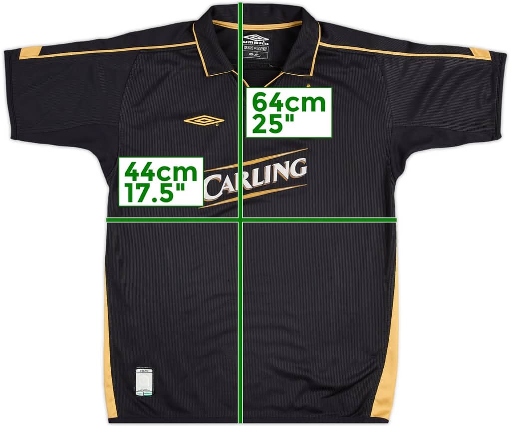 2003-04 Celtic Away Shirt - 8/10 - (13-14 Years)