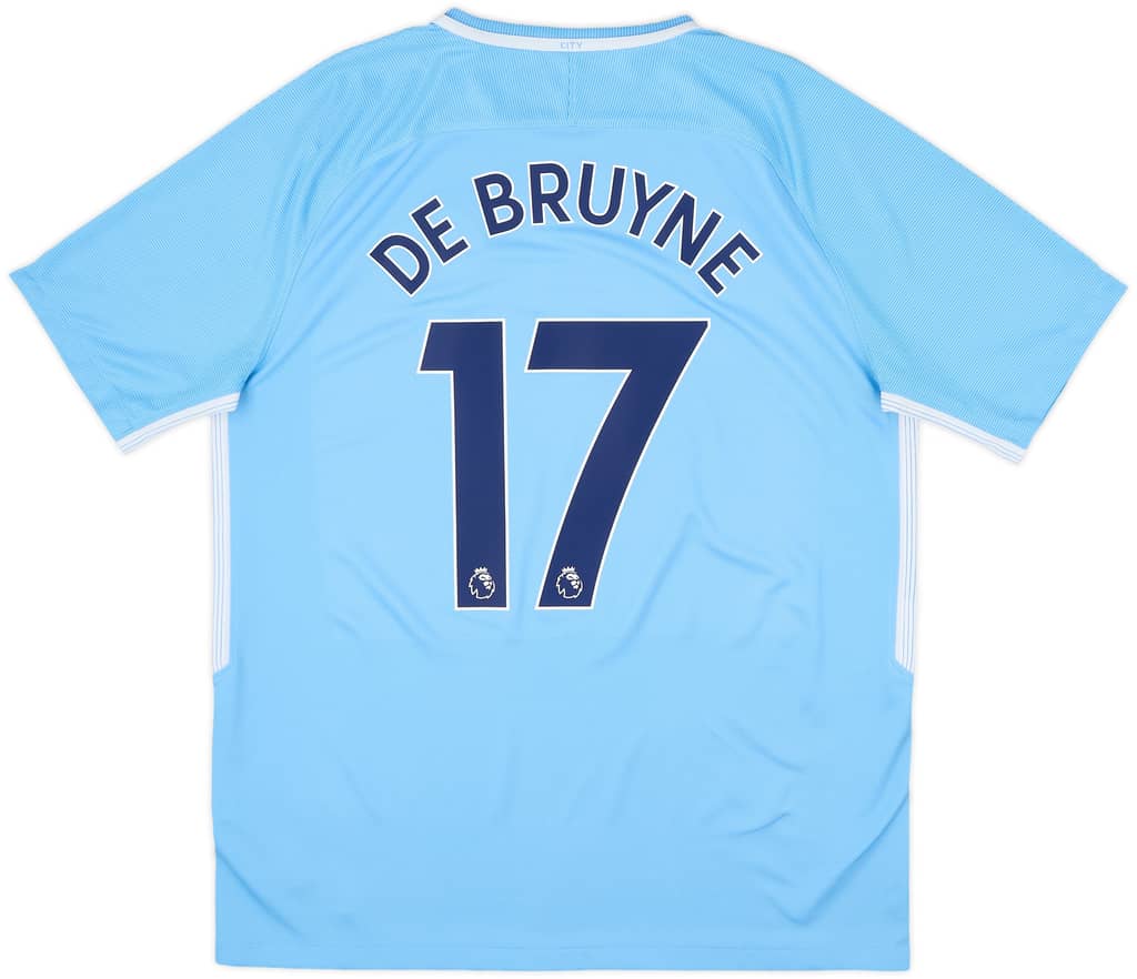 2017-18 Manchester City Home Shirt De Bruyne #17 - 7/10 - (L)