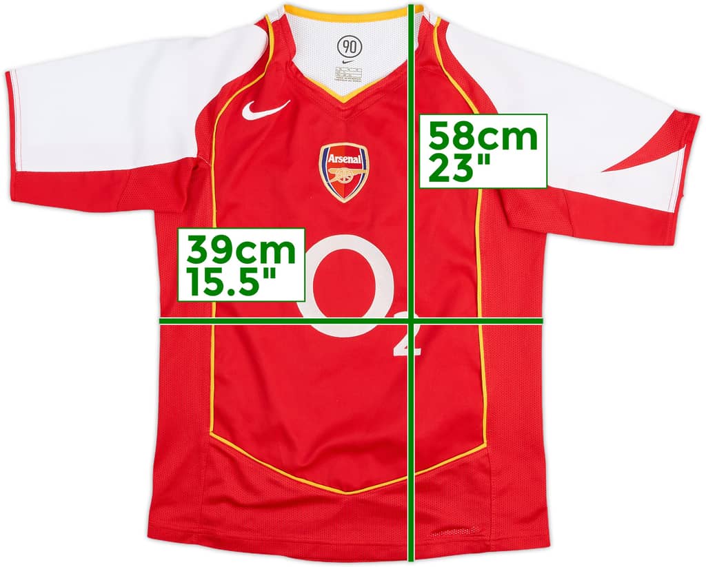 2004-05 Arsenal Home Shirt - 8/10 - (11-12 Years)