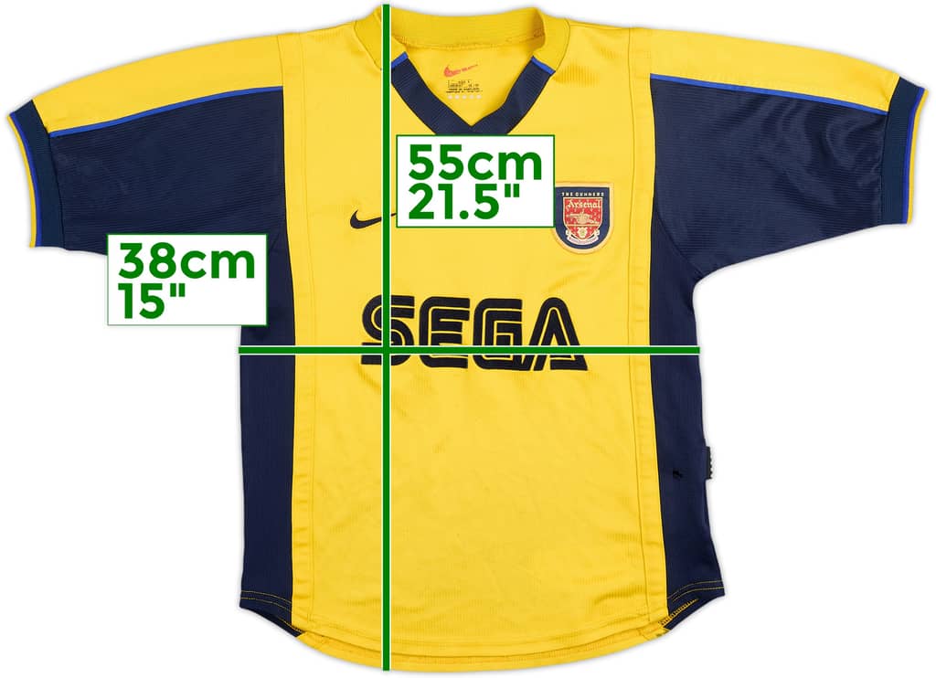 1999-01 Arsenal Away Shirt - 5/10 - (8-9 Years)