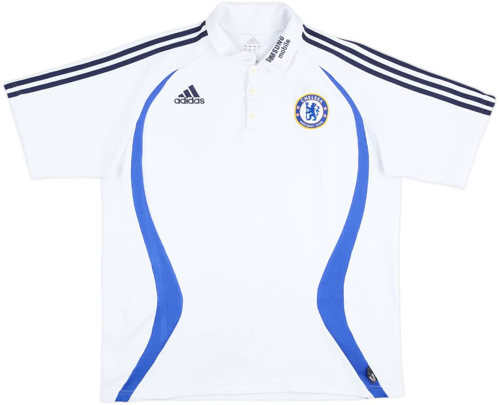 2006-07 Chelsea adidas Polo Shirt - 8/10 - (XL)