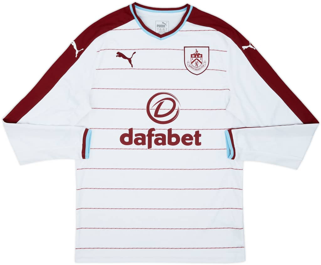 2017-18 Burnley Away L/S Shirt - 9/10 - (M)