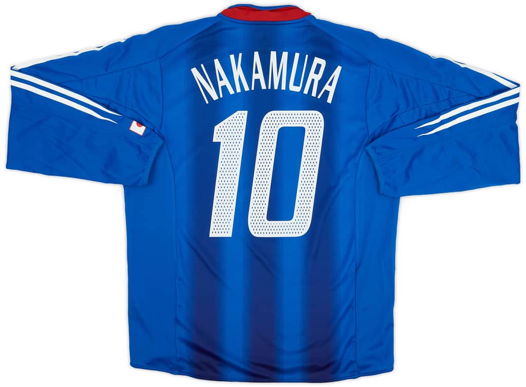 2004-06 Japan Authentic Home L/S Shirt Nakamura #10 - 6/10 - (L)