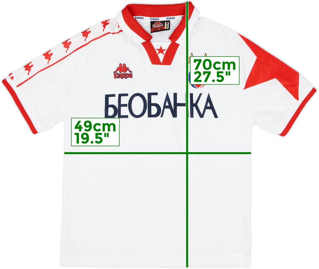 1997-98 Red Star Belgrade Away Shirt - 8/10 - (S)