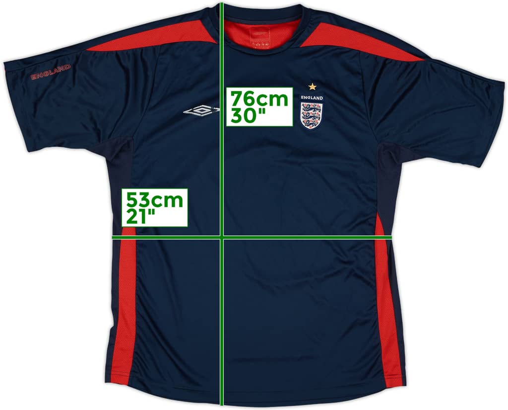 2006-07 England Umbro Training Shirt - 5/10 - (XL)