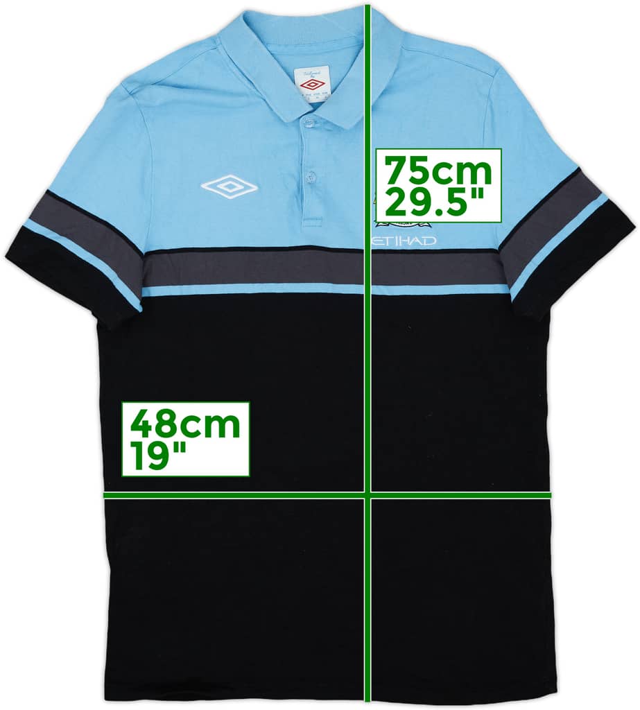 2010-11 Manchester City Umbro Polo Shirt - 9/10 - (L)