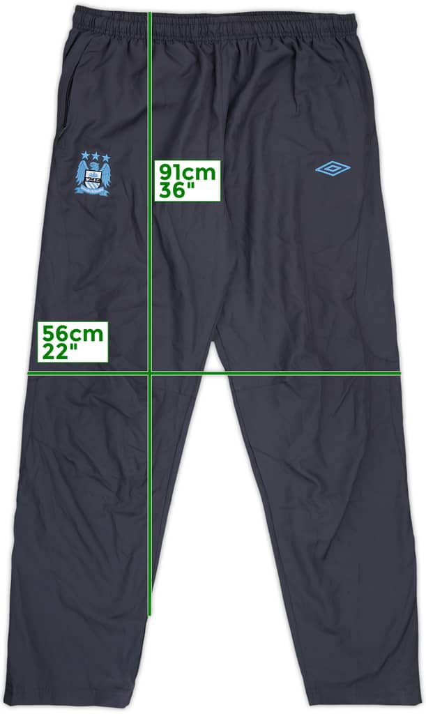 2012-13 Manchester City Umbro Track Bottoms - 8/10 - (L)