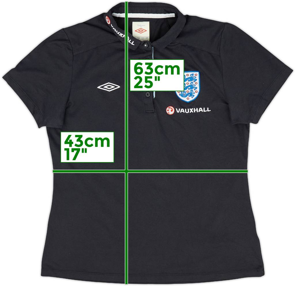 2011-12 England Umbro Polo Shirt - 9/10 - (Women's M)