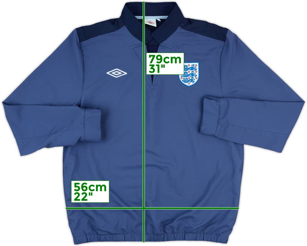 2010-11 England Umbro Drill Top - 9/10 - (L)