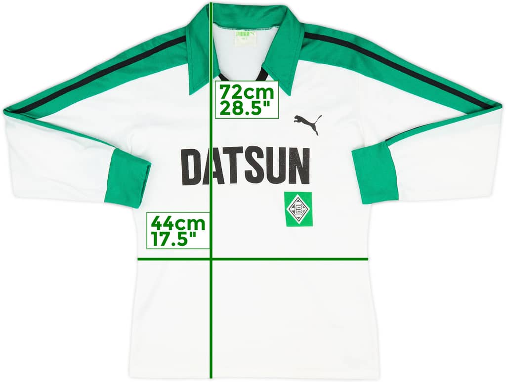 1981-83 Borussia Monchengladbach Home L/S Shirt - 9/10 - (S)
