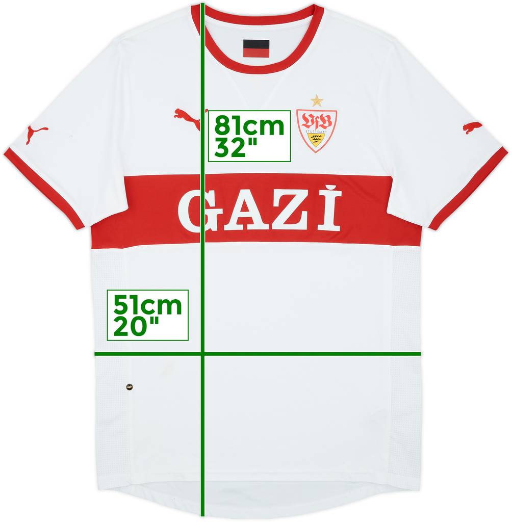 2011-12 Stuttgart Home Shirt - 8/10 - (L)