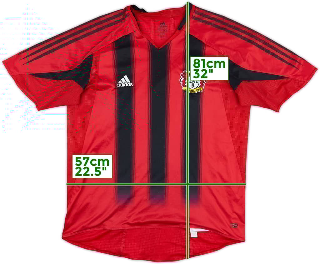 2004-06 Bayer Leverkusen Player Issue Home Shirt - 6/10 - (XL)