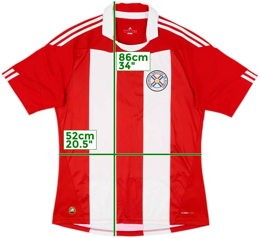 2010-12 Paraguay Home Shirt - 8/10 - (L)