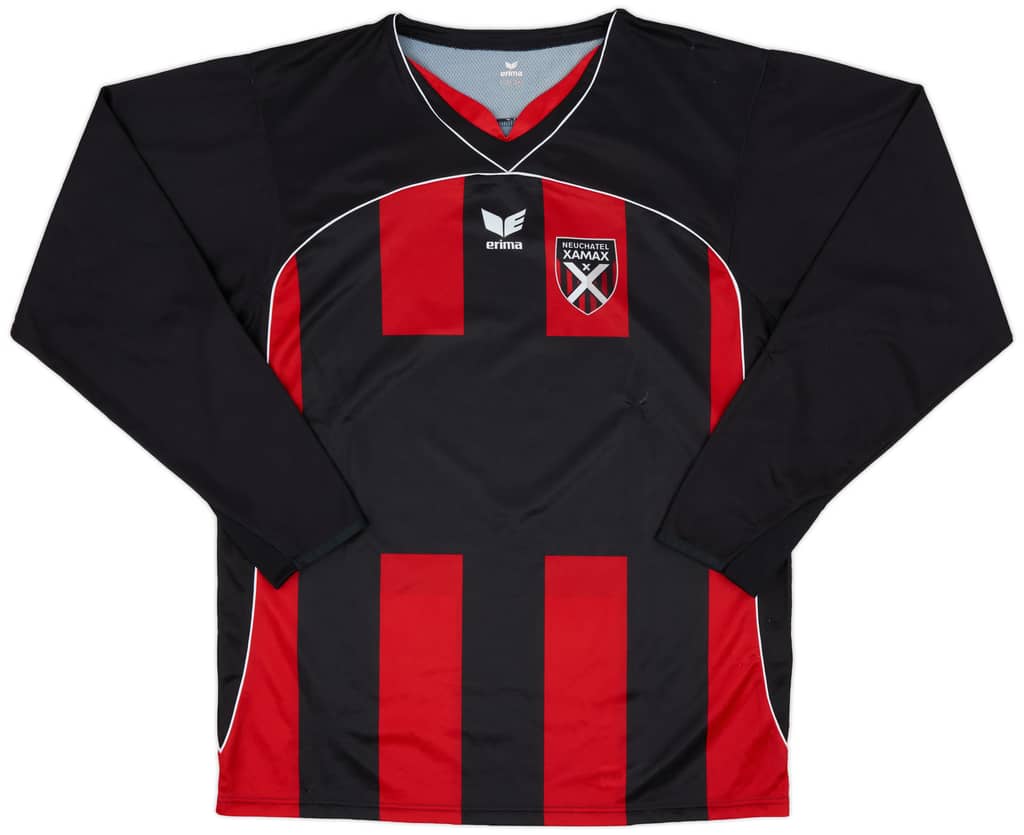 2007-08 Neuchatel Xamax Home L/S Shirt - 8/10 - (L)