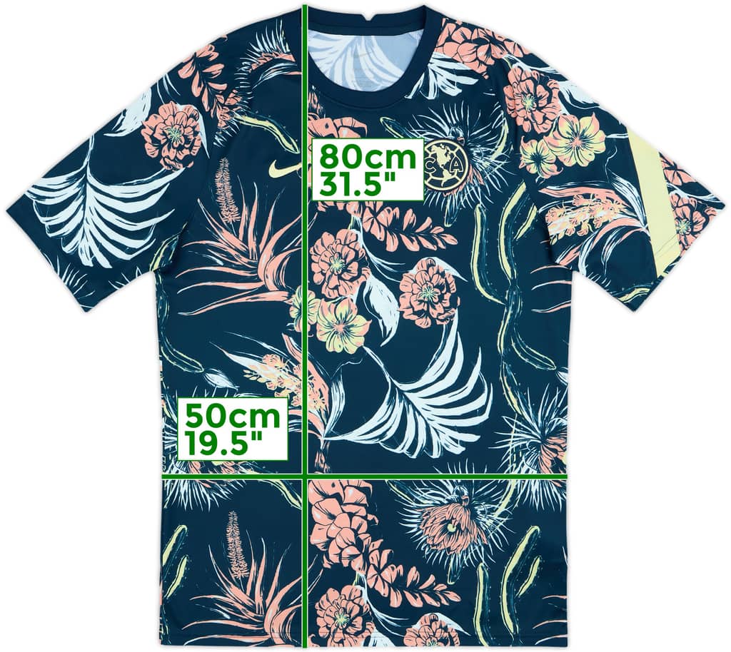 2021-22 Club America Nike Pre-Match Training Shirt - 8/10 - (M)