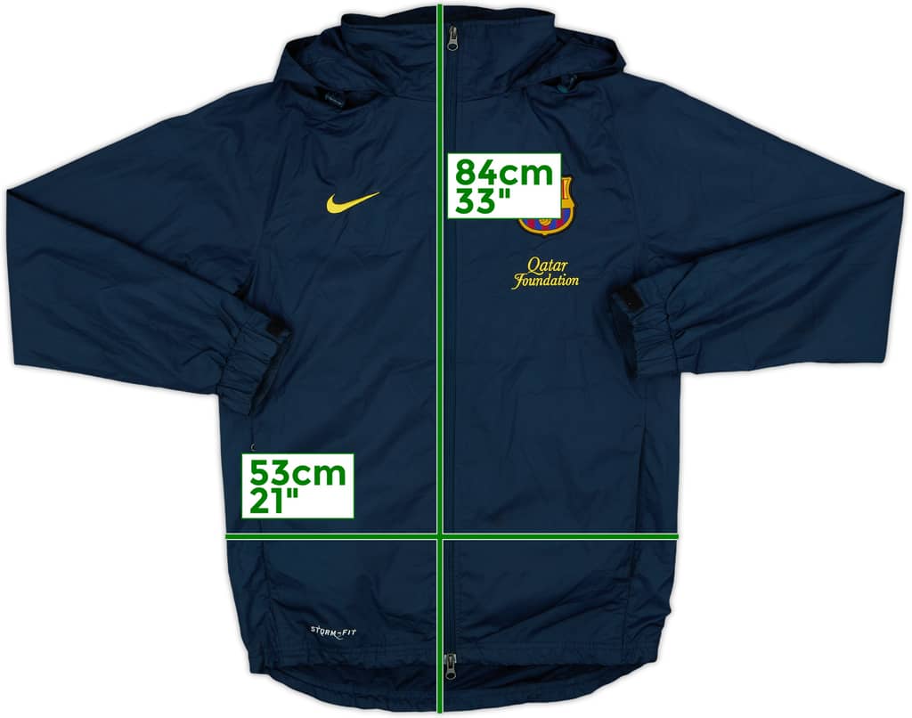 2012-13 Barcelona Nike Hooded Track Jacket - 8/10 - (XS)