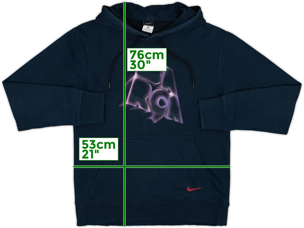 2011-12 Barcelona Nike Hooded Top - 6/10 - (M)