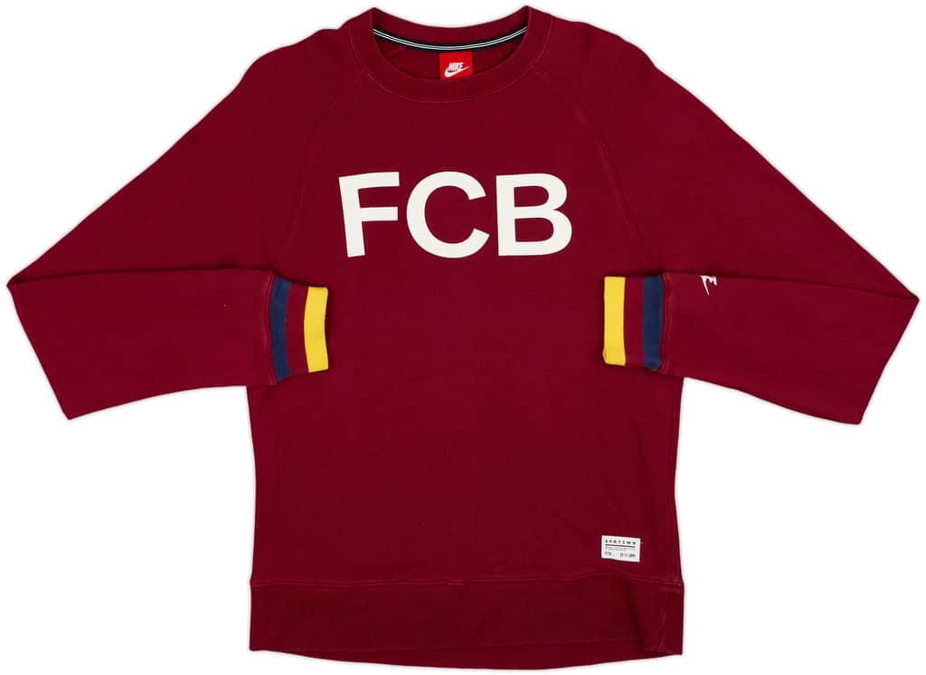 2013-14 Barcelona Nike Sweat Top - 8/10 - (M)