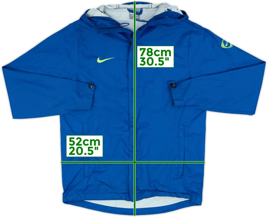 2009-10 Barcelona Nike Hooded Rain Jacket - 8/10 - (XS)