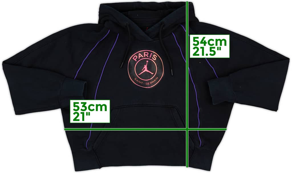 2021-22 Paris Saint-Germain Jordan Hooded Sweat Top - 8/10 - (Women's M)