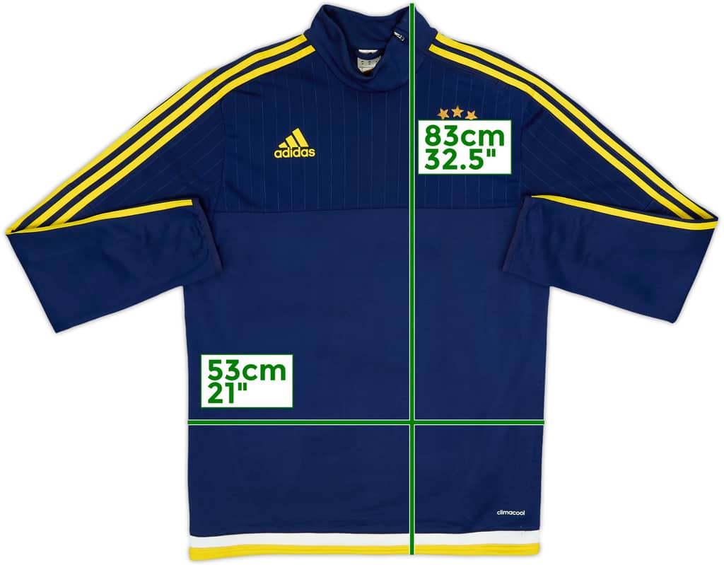 2015-16 Fenerbahce adidas 1/4 Zip Drill Top - 6/10 - (M)
