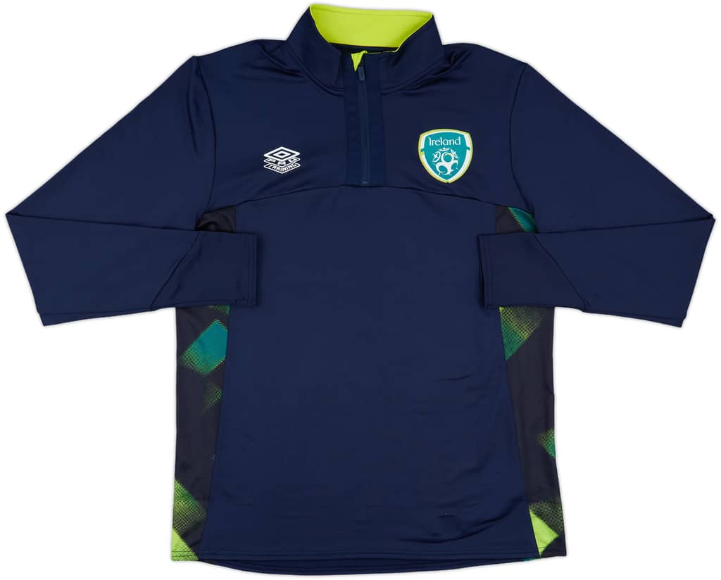 2021-22 Ireland Umbro 1/4 Zip Drill Top - 9/10 - (L)
