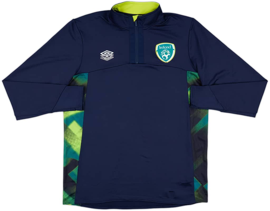 2021-22 Ireland Umbro 1/4 Zip Drill Top - 9/10 - (L)