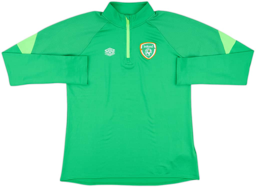 2021-22 Ireland Umbro 1/4 Zip Drill Top - 9/10 - (Women's M)