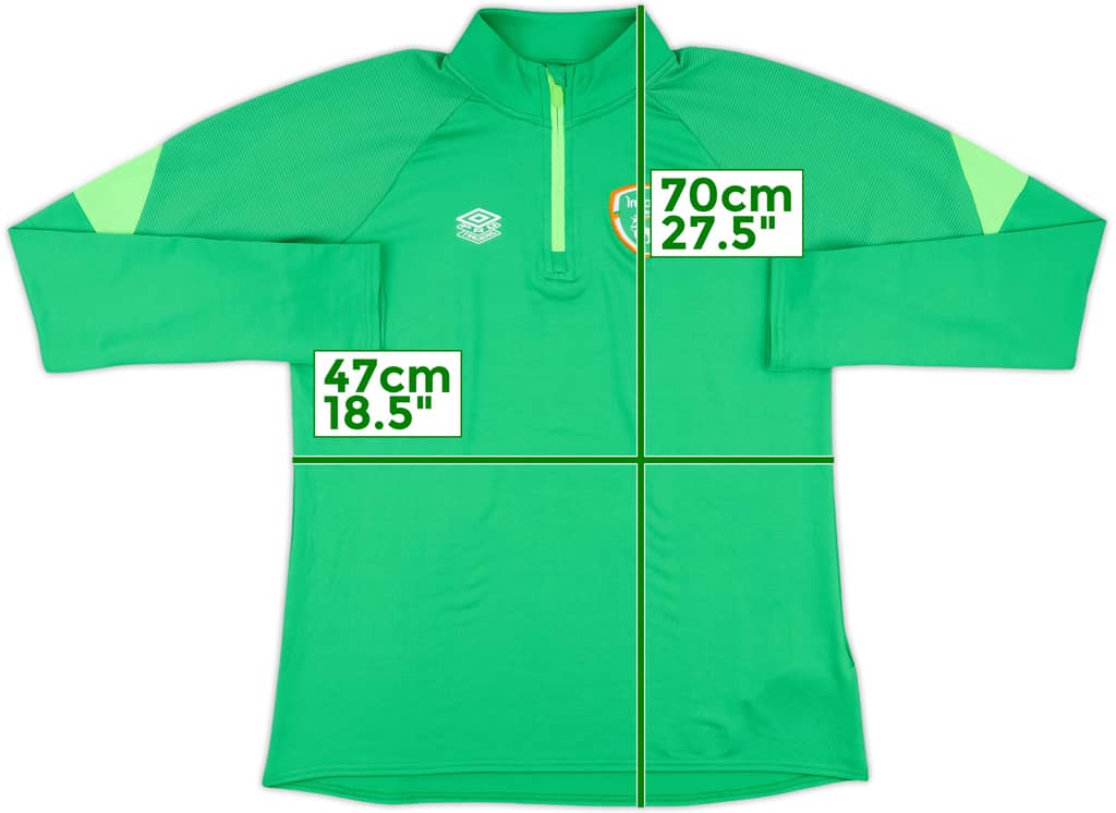 2021-22 Ireland Umbro 1/4 Zip Drill Top - 9/10 - (Women's M)
