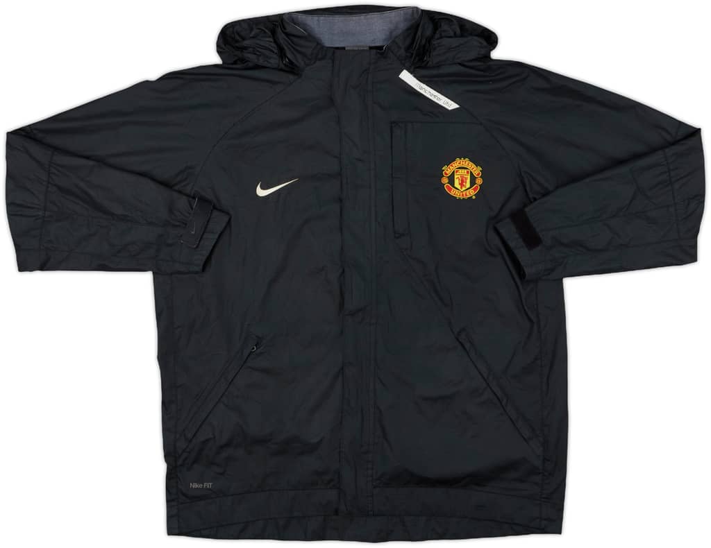 2007-08 Manchester United Nike Hooded Rain Jacket - 8/10 - (M)