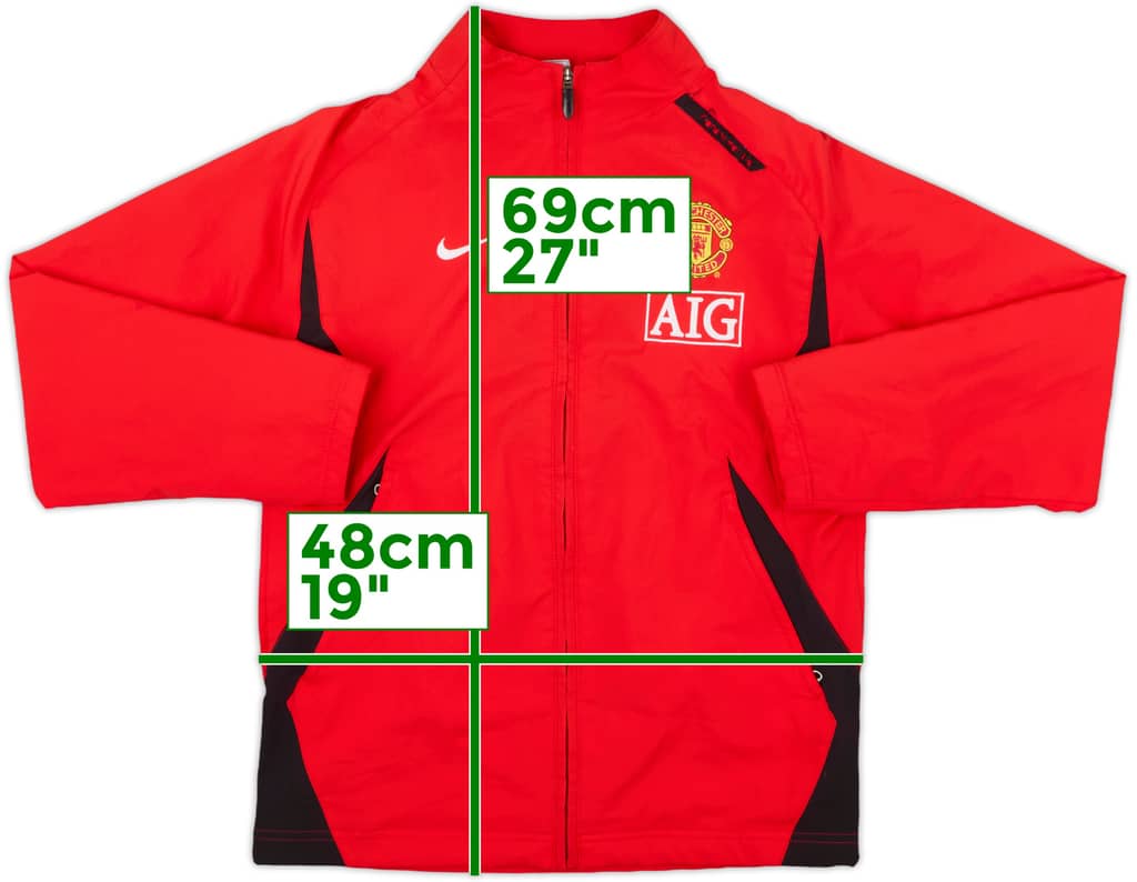 2007-08 Manchester United Nike Track Jacket - 8/10 - (S)