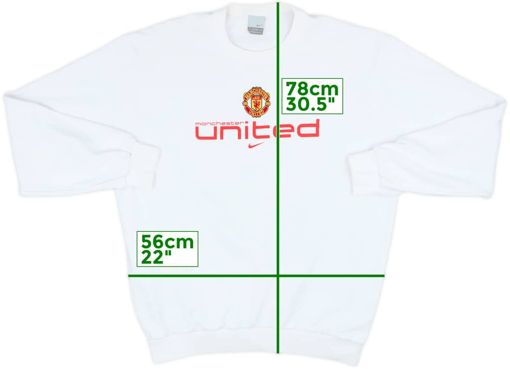 2002-03 Manchester United Nike Sweat Top - 6/10 - (XL)