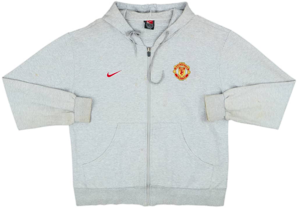 2002-03 Manchester United Nike Hooded Sweat Top - 5/10 - (L)