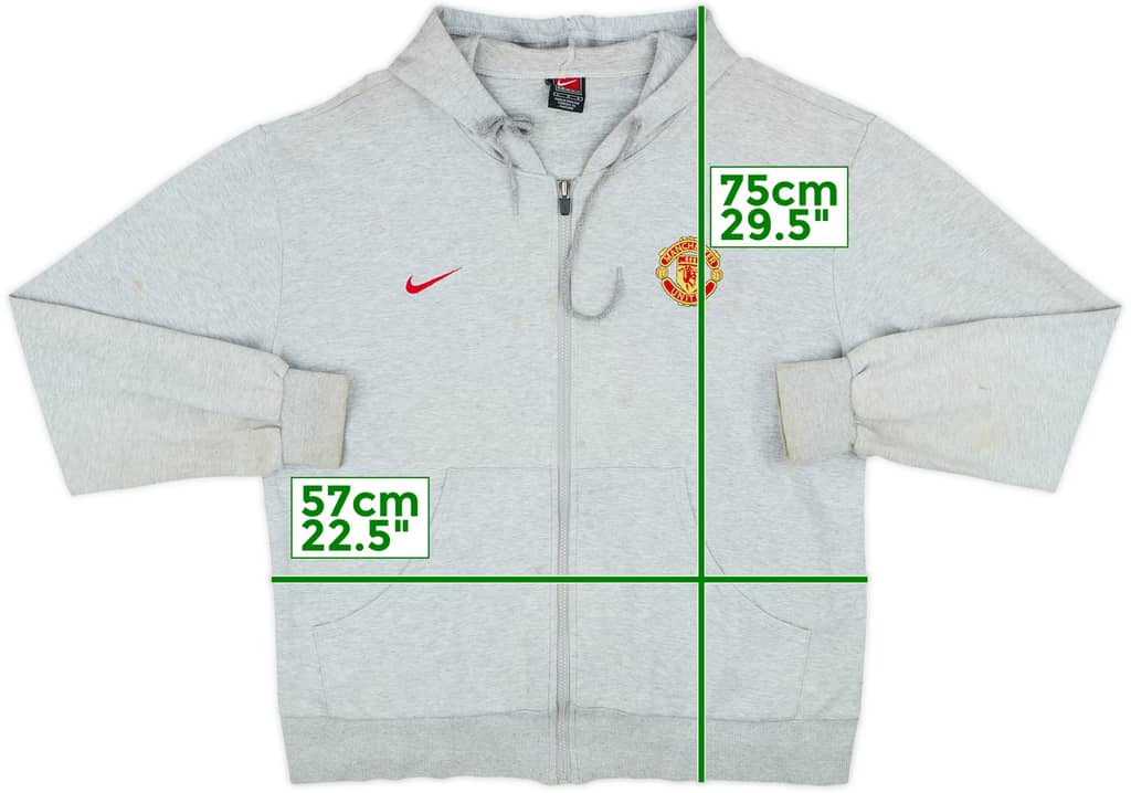 2002-03 Manchester United Nike Hooded Sweat Top - 5/10 - (L)