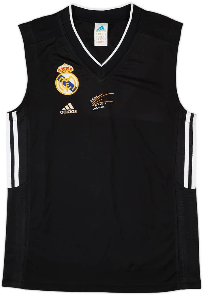 2002-03 Real Madrid adidas Basketball Vest - 8/10 - (S)