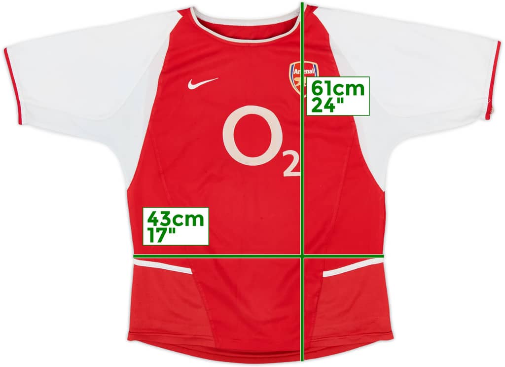 2002-04 Arsenal Home Shirt - 7/10 - (L.Boys)