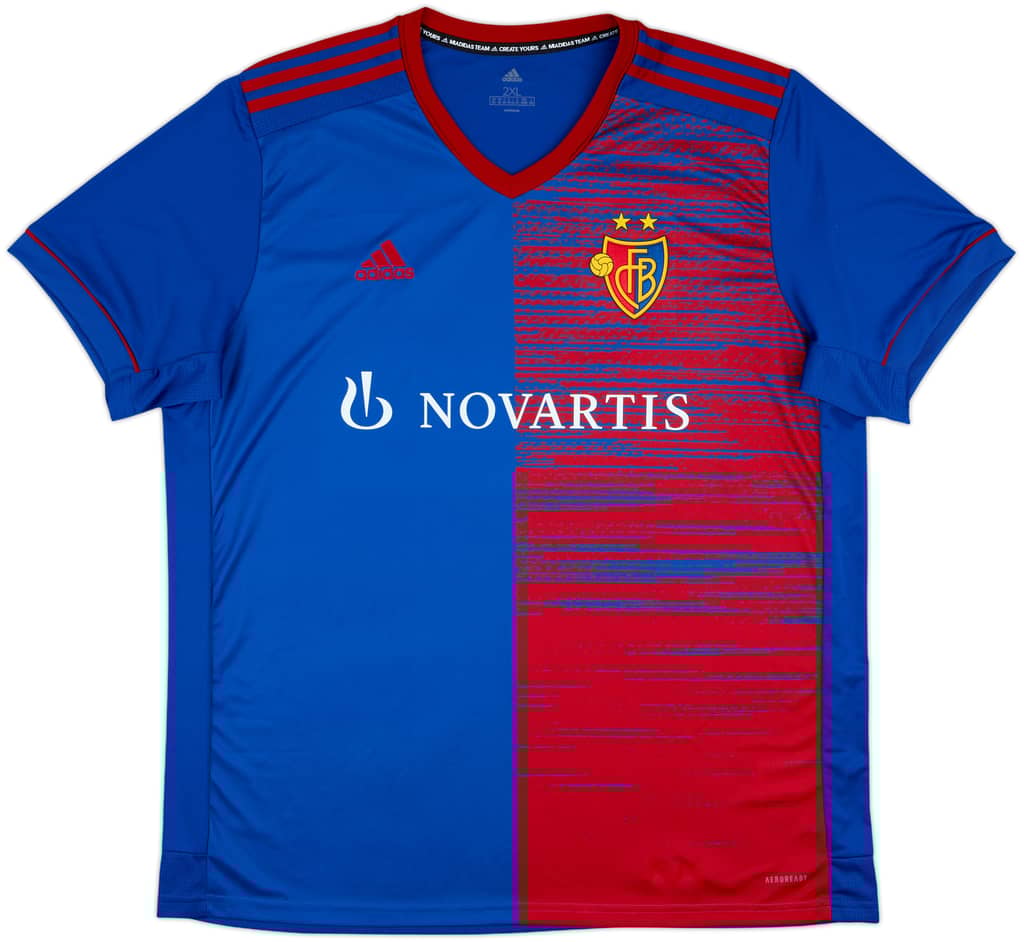 2020-21 FC Basel Home Shirt - 8/10 - (XXL)