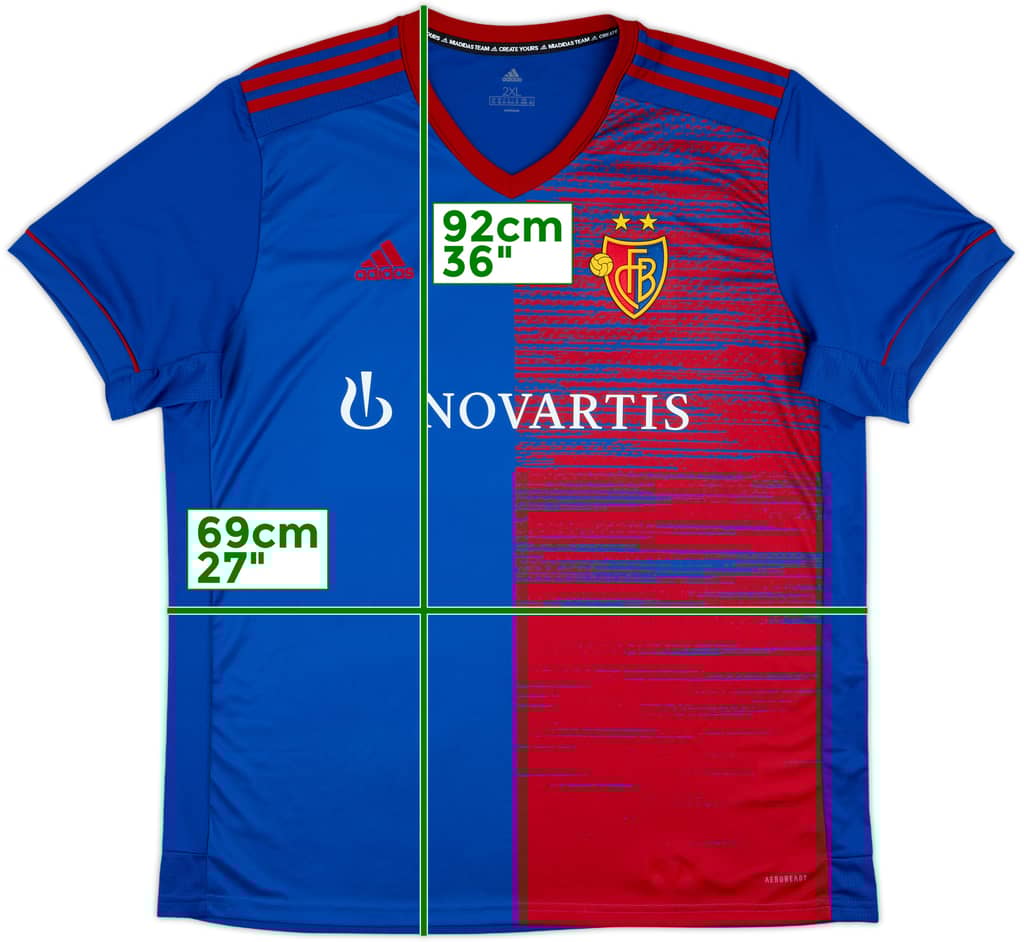 2020-21 FC Basel Home Shirt - 8/10 - (XXL)
