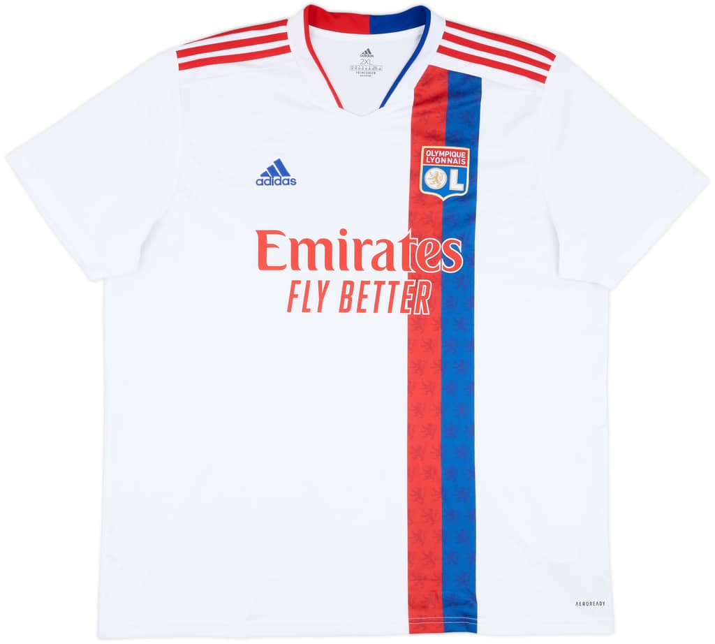 2021-22 Lyon Home Shirt - 8/10 - (XXL)