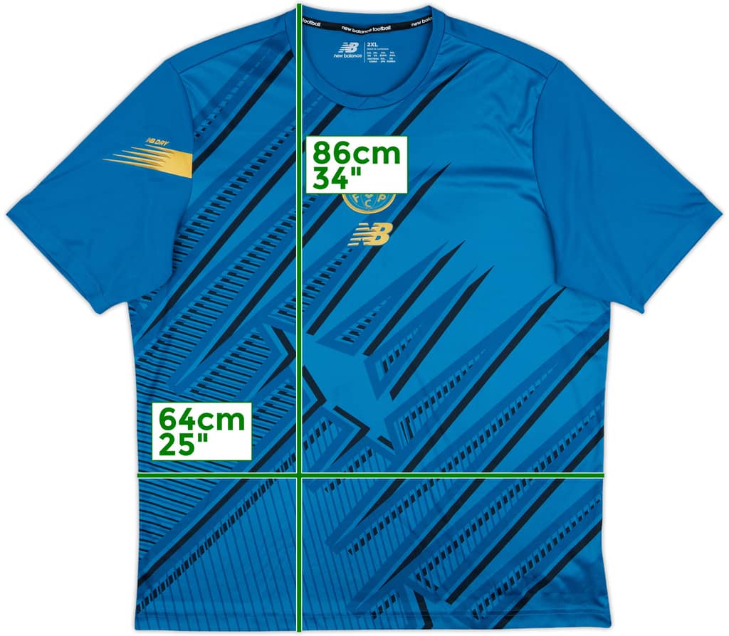 2023-24 Porto New Balance Training Shirt - 9/10 - (XXL)