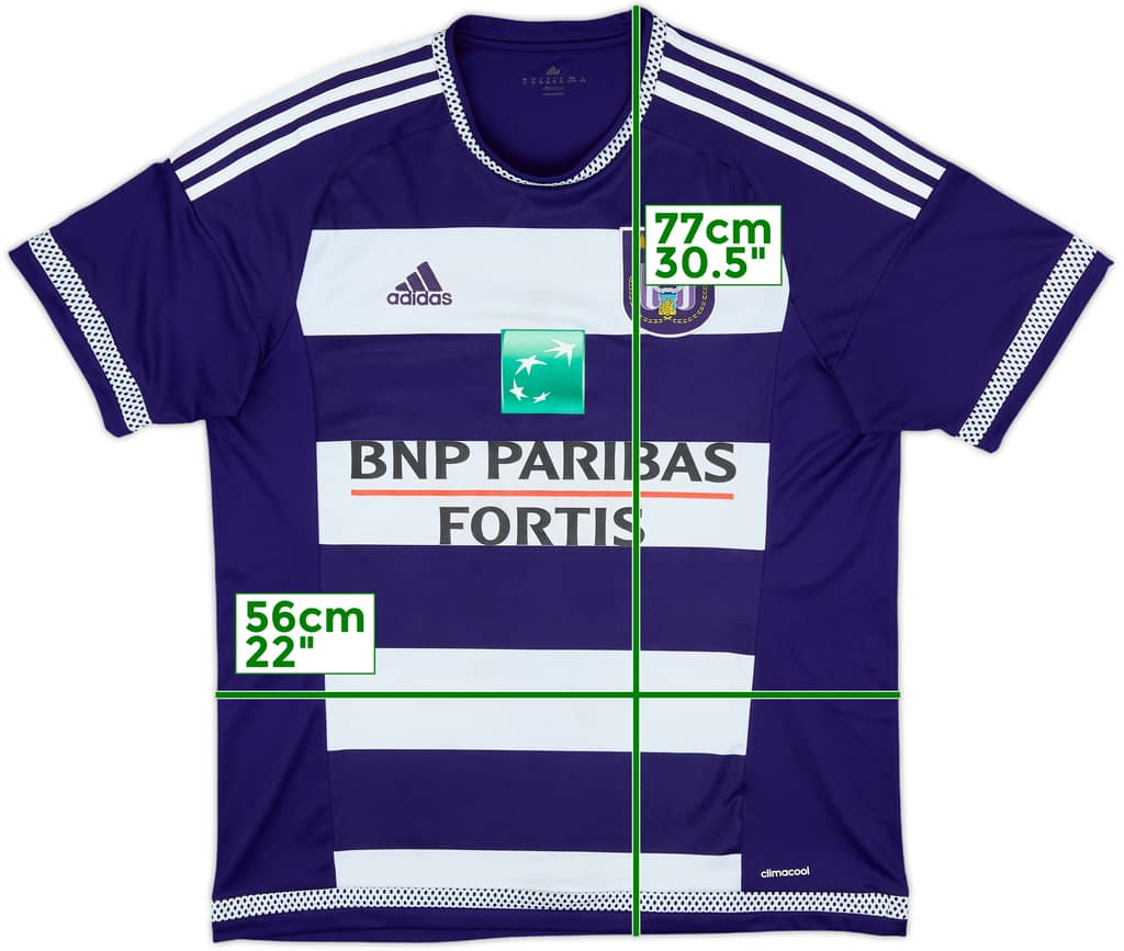 2015-16 Anderlecht Home Shirt - 5/10 - (XL)