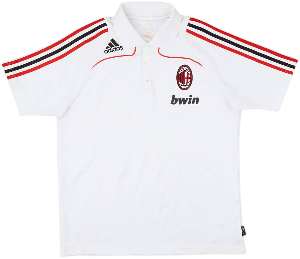 2008-09 AC Milan adidas Polo Shirt - 8/10 - (L)
