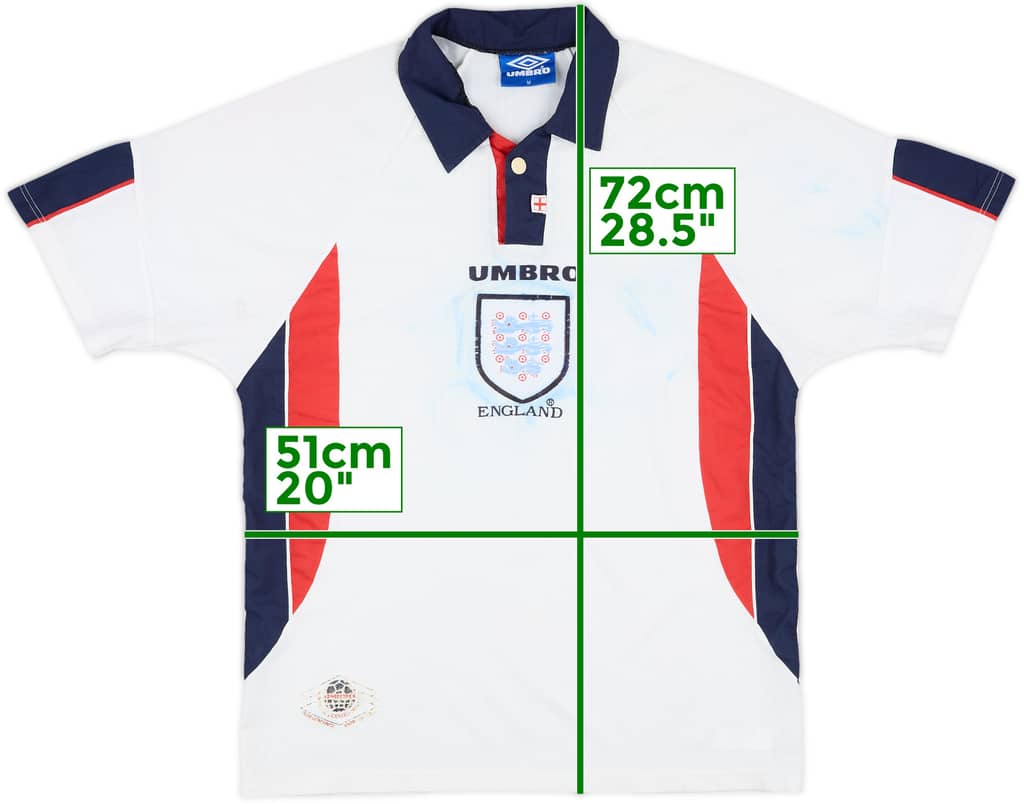 1997-99 England Home Shirt - 4/10 - (M)