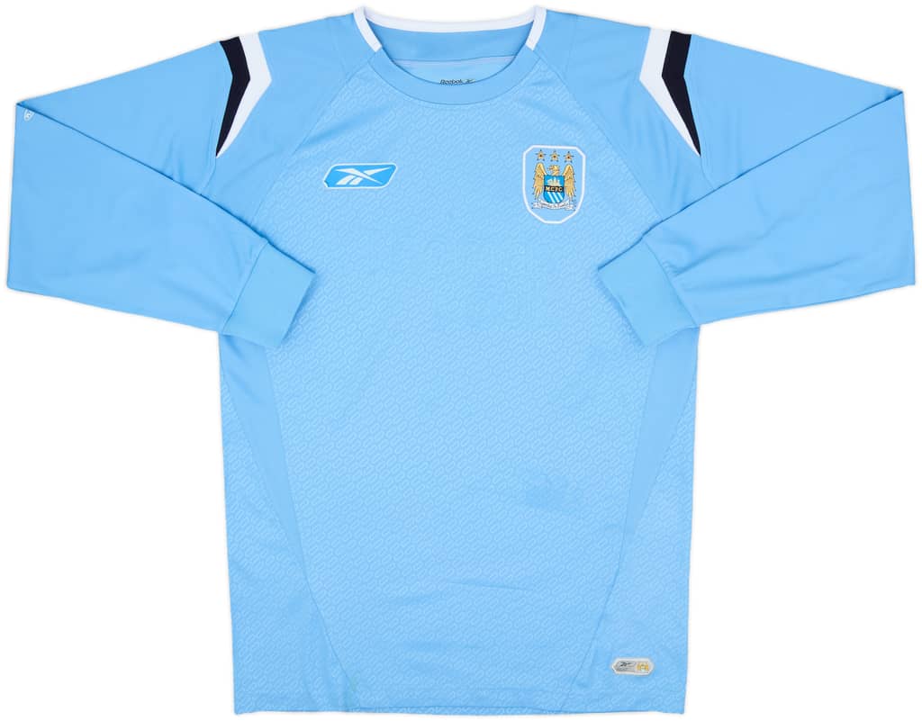 2004-05 Manchester City Home L/S Shirt - 4/10 - (S)