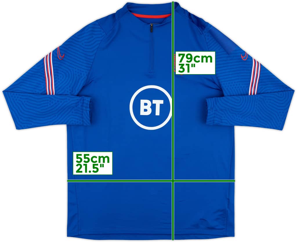 2020-21 England Nike 1/4 Zip Drill Top - 8/10 - (XL)