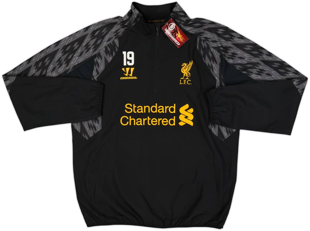 2012-13 Liverpool Player Issue Warrior 1/2 Zip Training Jacket #19 (L)
