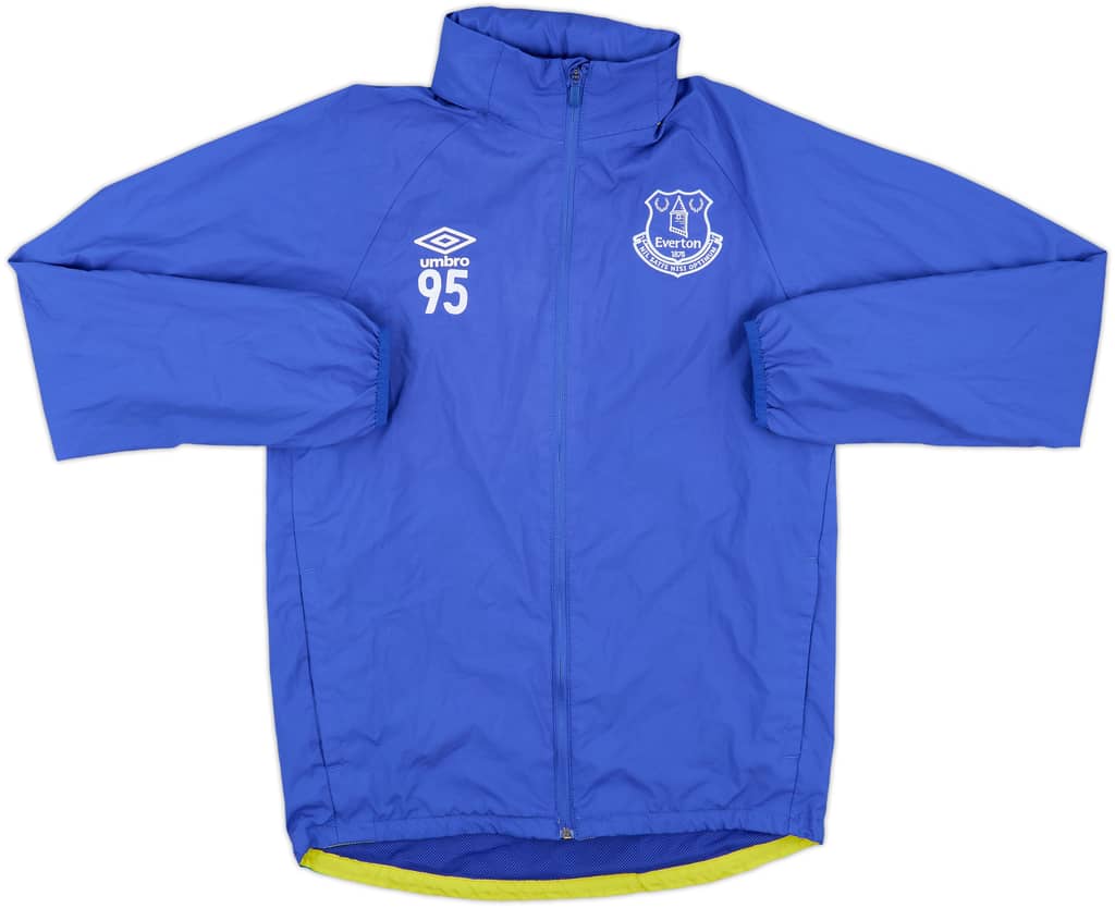 2016-17 Everton Umbro Player Issue Hooded Rain Jacket #95 - 6/10 - (S)
